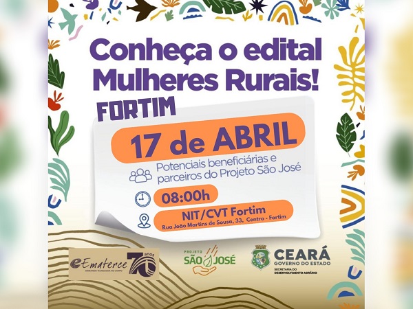 APRESENTAÇÃO DO EDITAL MULHERES RURAIS FORTIM