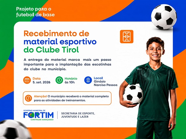 FORTIM AVANÇA NO INCENTIVO AO ESPORTE E NA FORMAÇÃO DE NOVOS TALENTOS