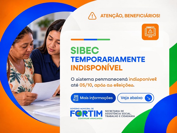 AVISO IMPORTANTE AOS BENEFICIÁRIOS DO SIBEC